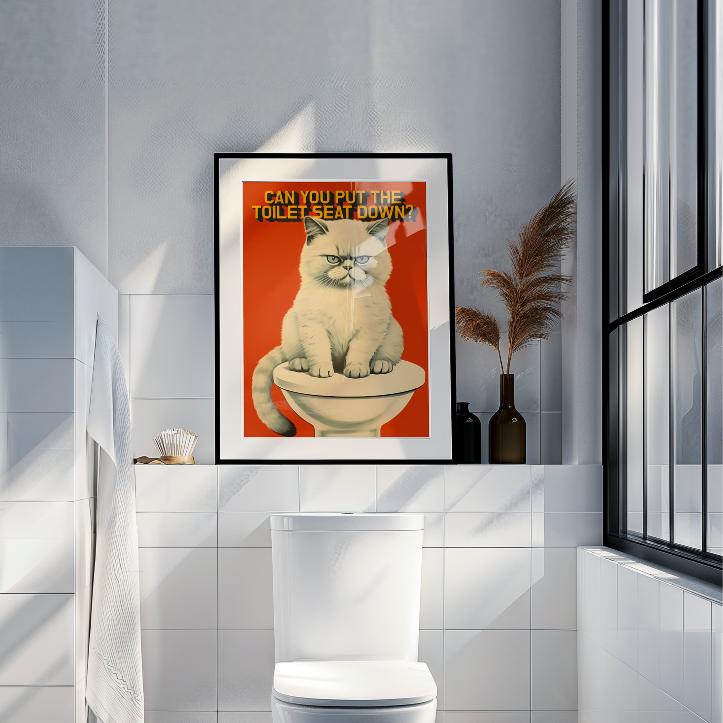 Can you put the toilet seat down?