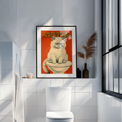 Can you put the toilet seat down?